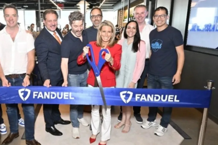Entrada de Amy Howe en la oficina de FanDuel en Madison Avenue