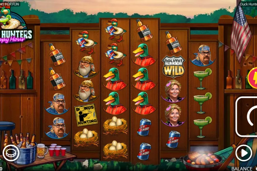 Captura del slot Duck Hunters Happy Hour de Nolimit City