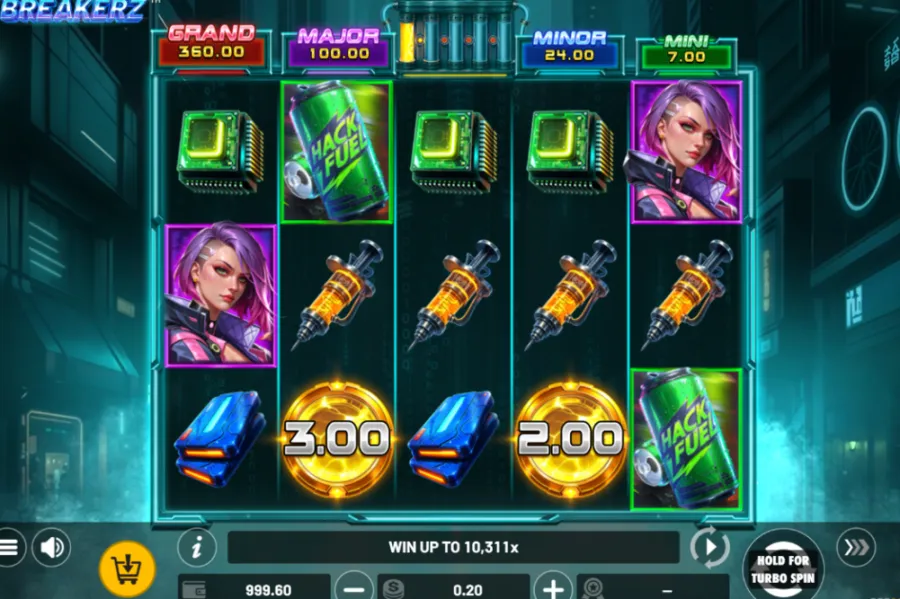 Captura del slot Breakerz de Betsoft