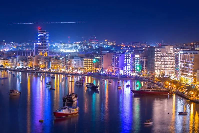 Vista del puerto de Sliema, uno de los centros del ecosistema iGaming de Malta