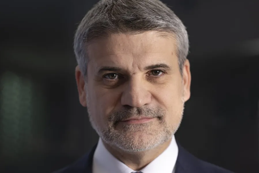 Guglielmo Angelozzi, consejero delegado de Lottomatica, durante la presentación de resultados del grupo
