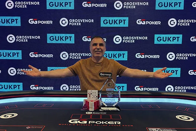 Yucel Eminoglu tras conquistar el Main Event del GUKPT de Luton