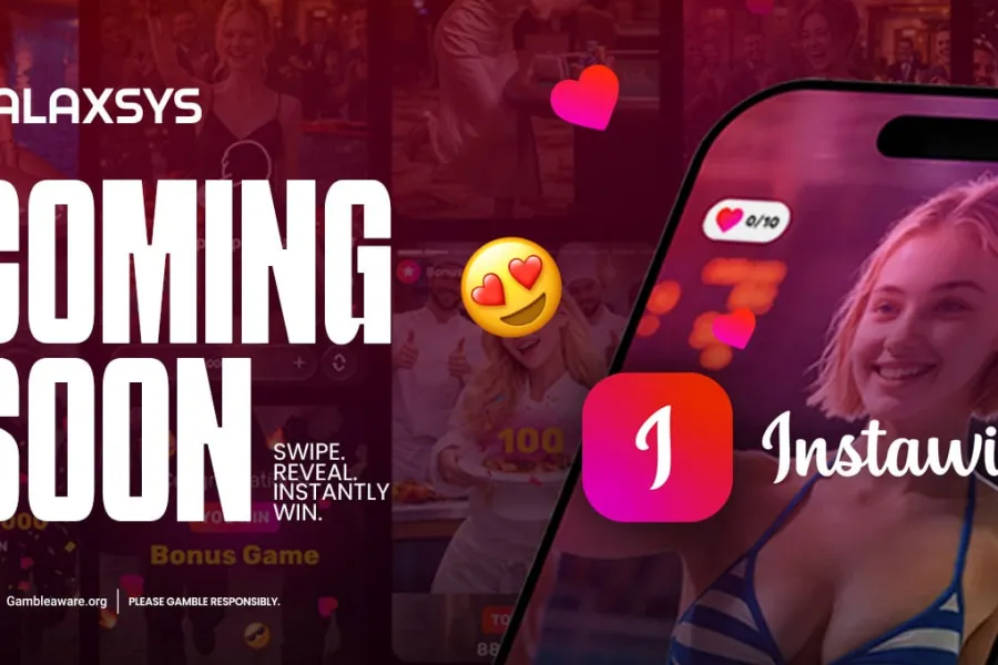 Imagen promocional del próximo lanzamiento de Instawin, el nuevo juego instantáneo de Galaxsys