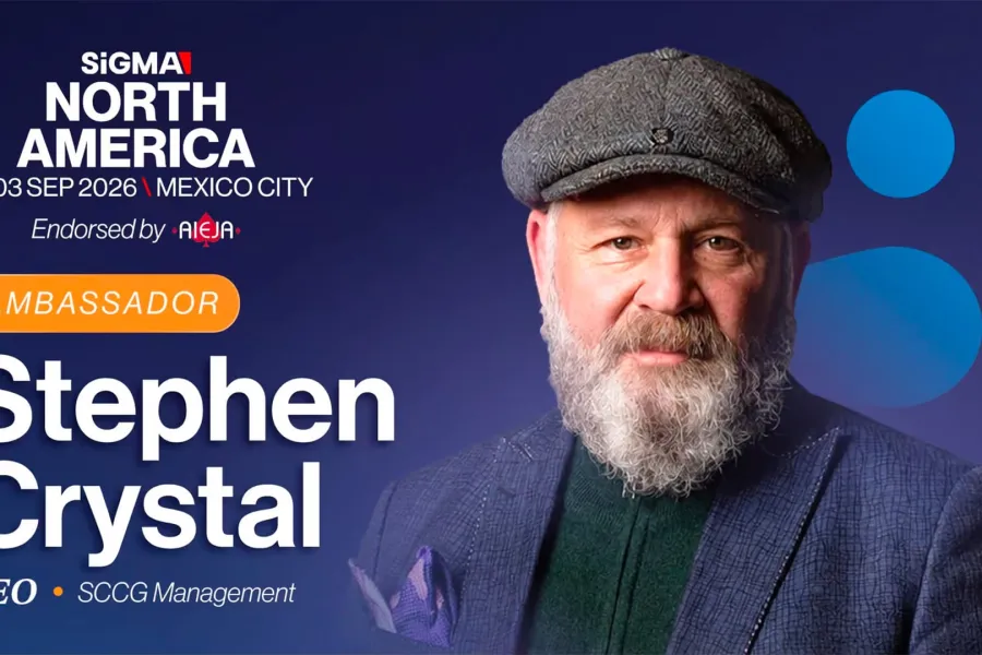 Stephen Crystal, directivo de SCCG Management, vinculado al lanzamiento de SiGMA North America 2026 en Ciudad de México