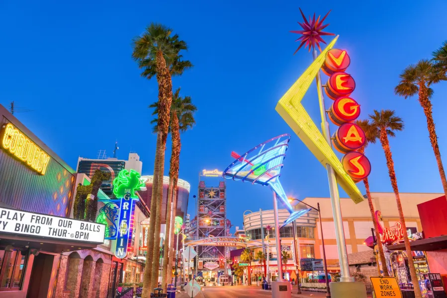 Vista de Las Vegas como referencia al retroceso del turismo y de la rentabilidad de los casinos del Strip