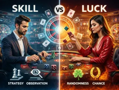 Casino en vivo online: por qué la habilidad y la suerte pesan de forma distinta