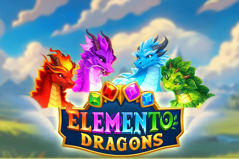 Pantalla principal de la slot online Elemento Dragons de Fantasma Games