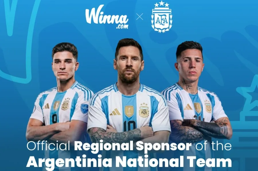 Winna.com anuncia su alianza regional con la selección argentina de fútbol de cara al Mundial 2026