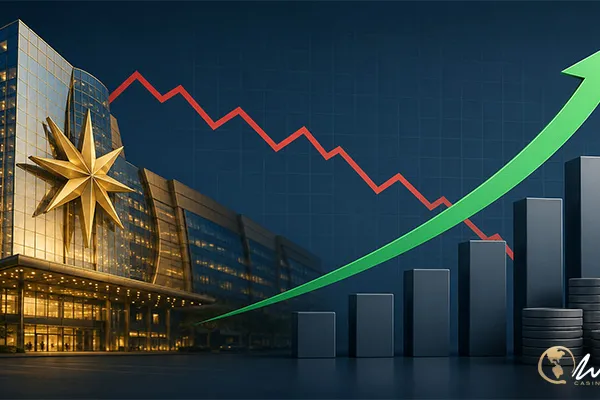 Imagen corporativa de The Star en una nota sobre la reducción de su pérdida EBITDA trimestral y los riesgos de continuidad del negocio
