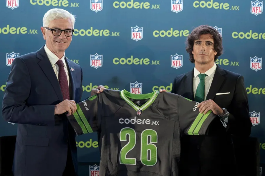 Imagen promocional del acuerdo entre Codere Online y la NFL para el mercado mexicano
