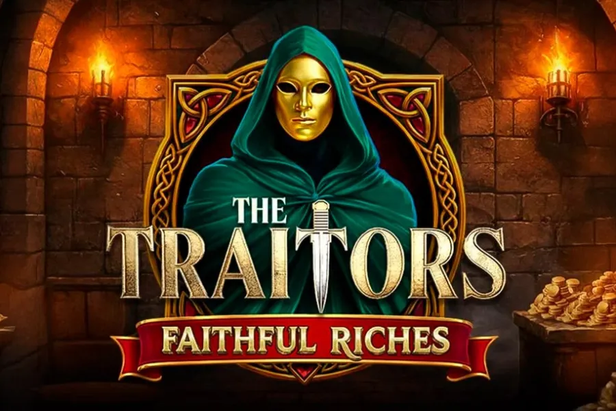 Imagen promocional del lanzamiento de The Traitors Faithful Riches en BetMGM