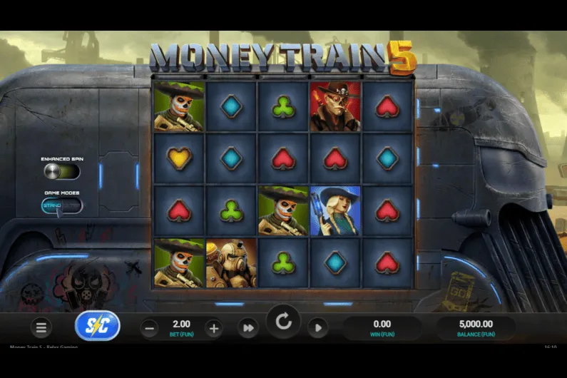 Imagen principal de Money Train 5, la nueva entrega de la serie de slots de Relax Gaming