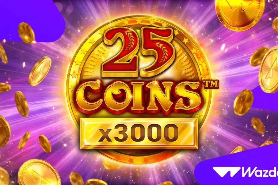 Imagen promocional del juego 25 Coins x3000 de Wazdan